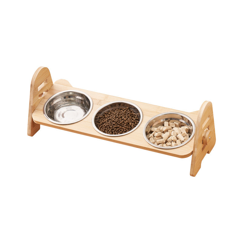Tilted Pet Bowl for Cervical Spine Protection