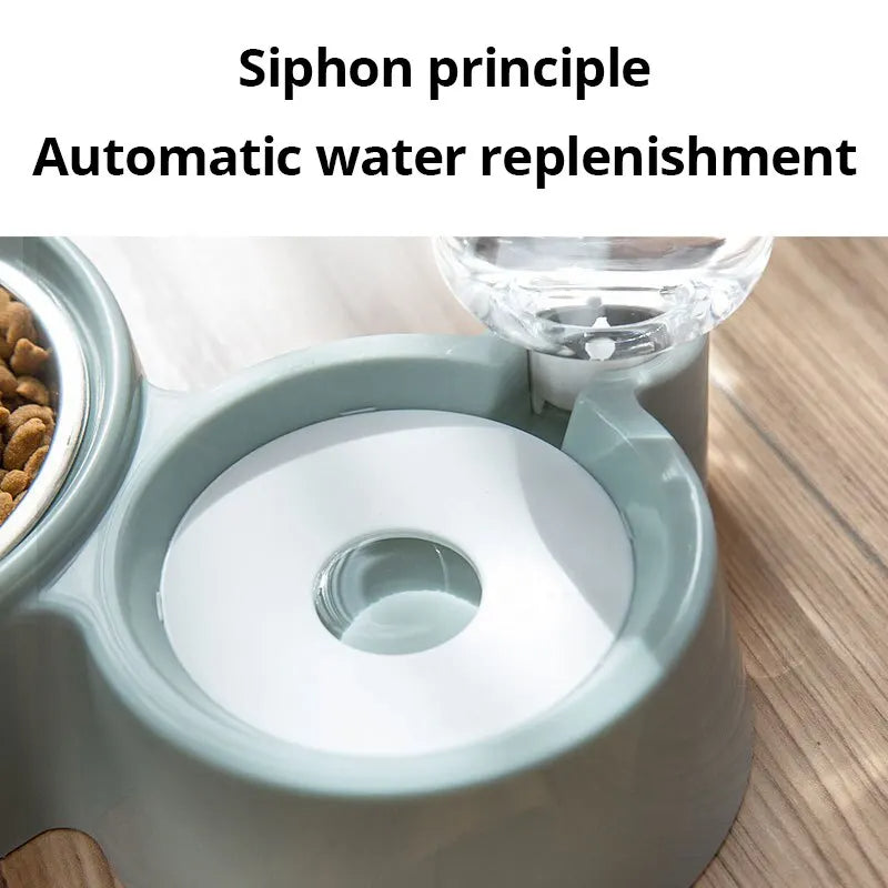 Automatic Pet Food and Water Dispenser Bowl