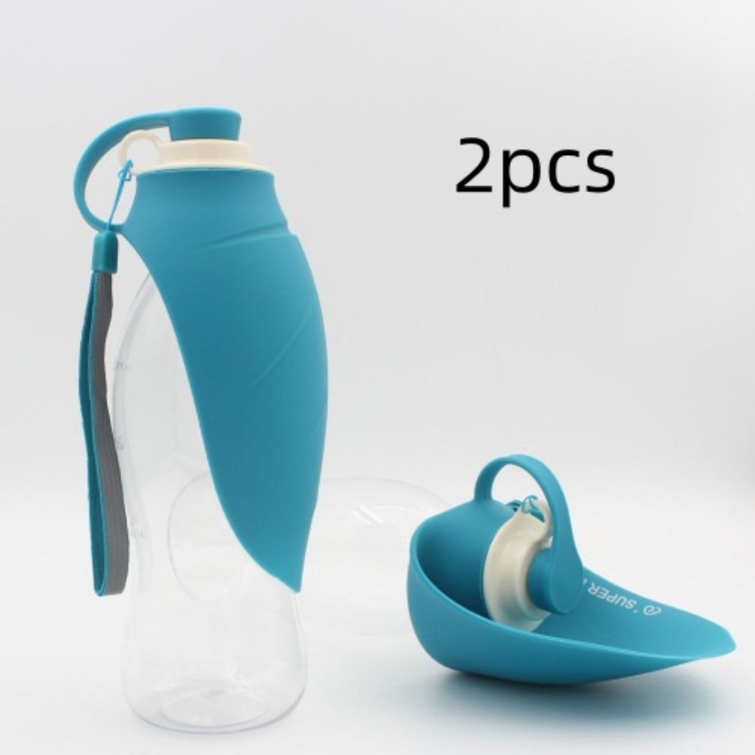 Portable Leakproof Pet Water Dispenser with Bowl