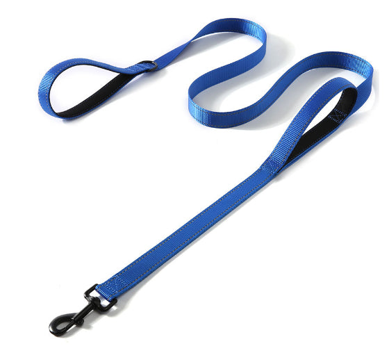 Double Handle Pet Leash Durable Control