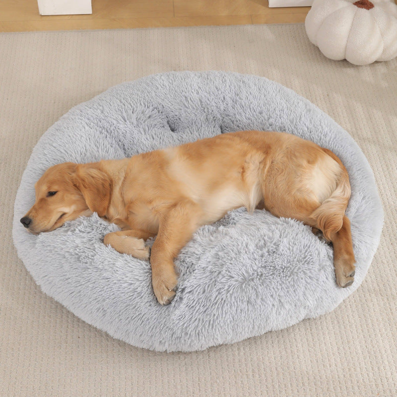Round Plush Small Animal Bed Mat for Cozy Sleep