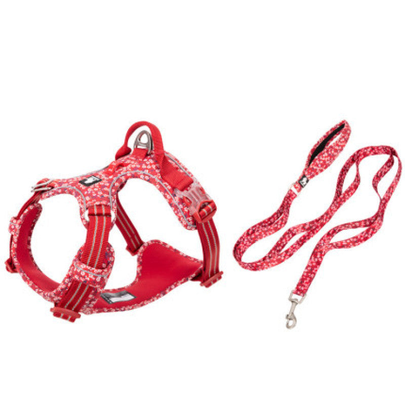 Vest Style Pet Leash With Chest Harness