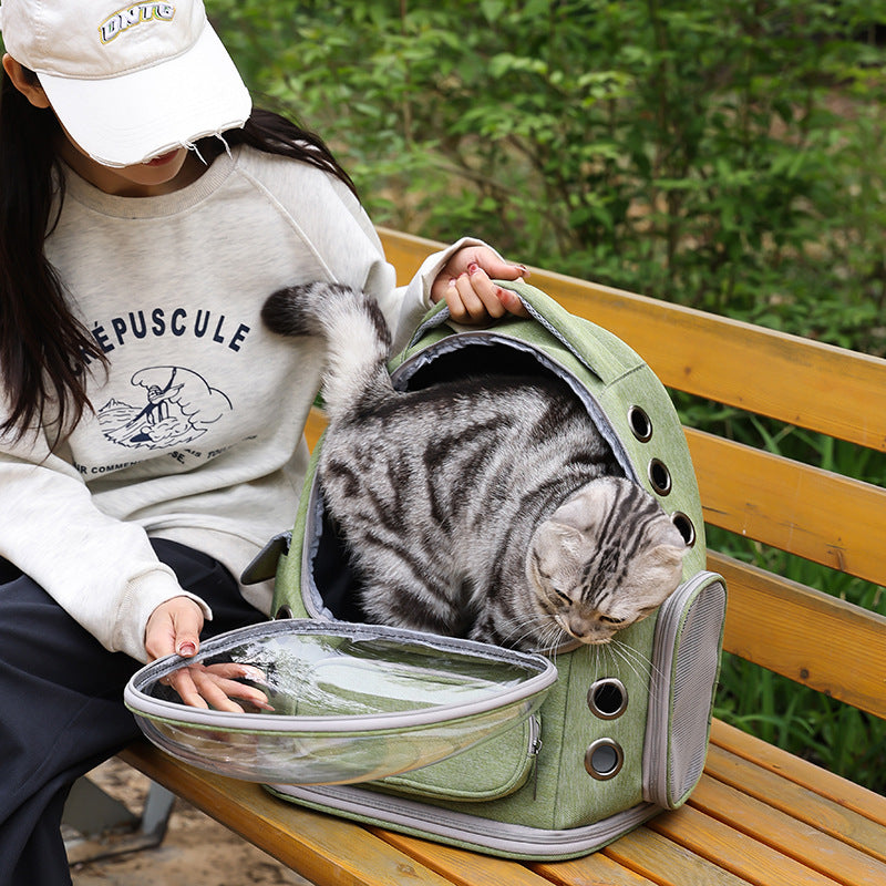 Portable Transparent Pet Backpack Space Capsule Carrier