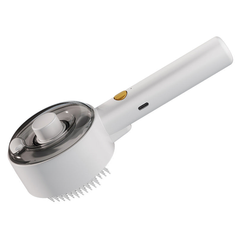 Pet Hair Remover Steam Brush for Self-Cleaning Grooming
