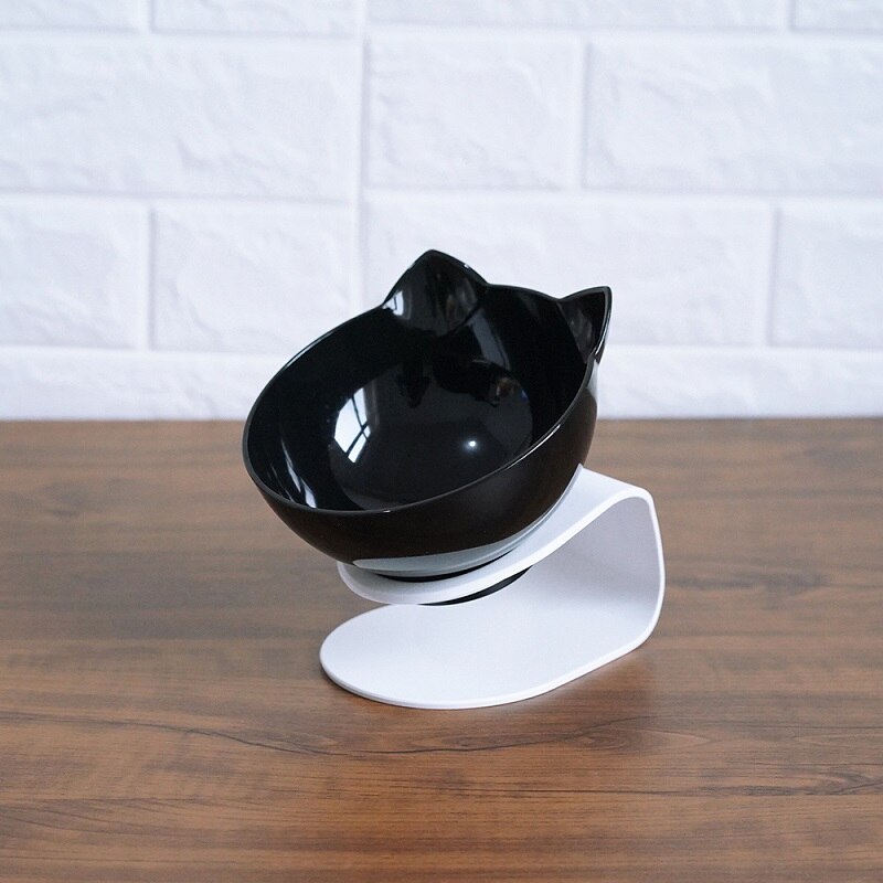 Non-Slip Elevated Double Pet Bowl for Spine Protection