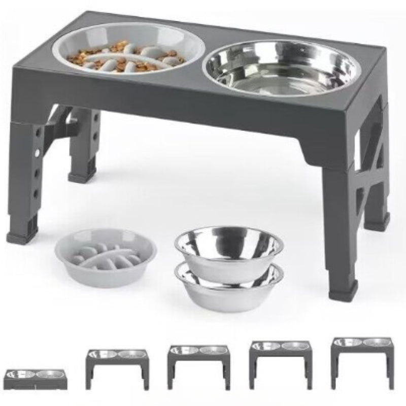 Elevated Pet Feeding Bowl with Neck Protection for Medium and Large Breeds