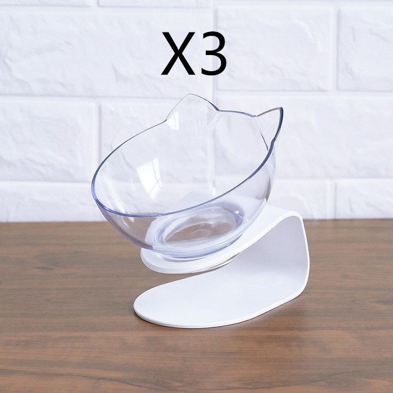 Non-Slip Elevated Double Pet Bowl for Spine Protection