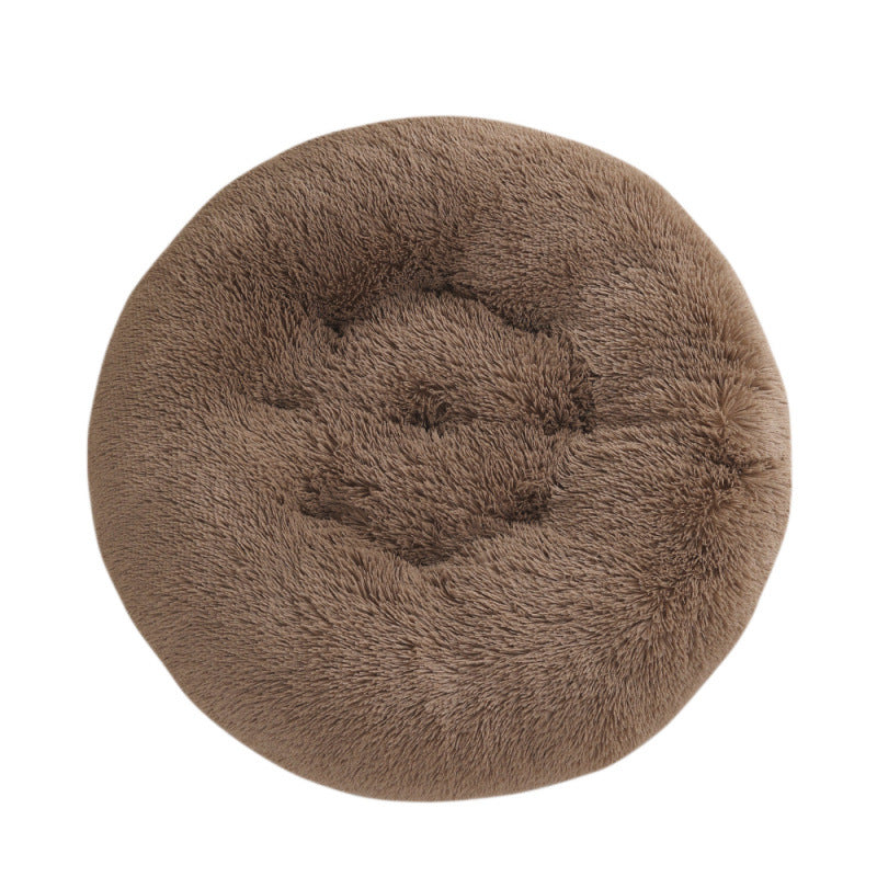 Round Plush Small Animal Bed Mat for Cozy Sleep