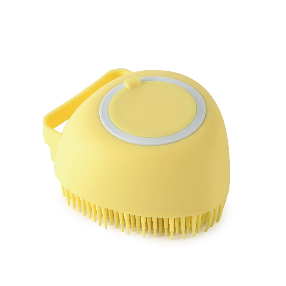 Silicone Pet Bath Massage Gloves with Shampoo Dispenser