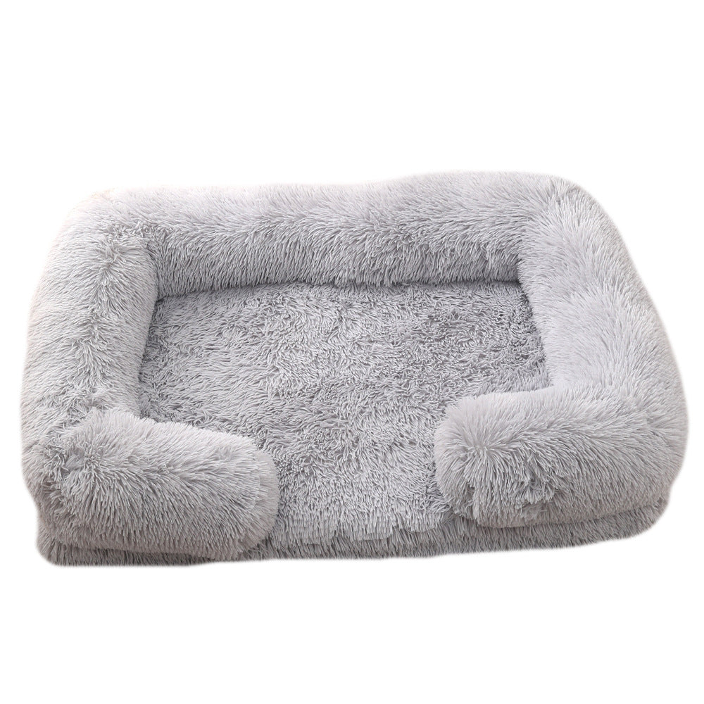 Plush Round Cozy Pet Bed for Winter