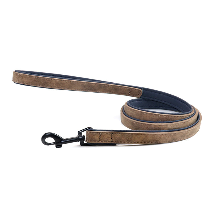 Pull Resistant Leather Pet Leash Durable Premium Design