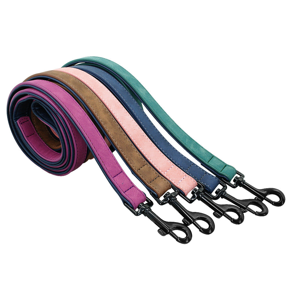 Pull Resistant Leather Pet Leash Durable Premium Design