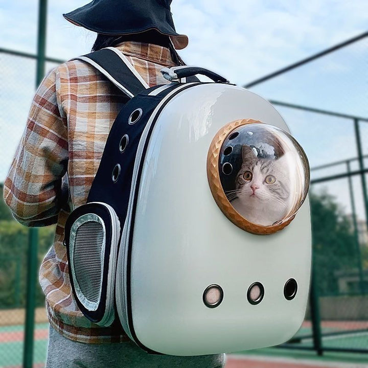 Plus-Sized Space Capsule Pet Backpack Durable Carrier