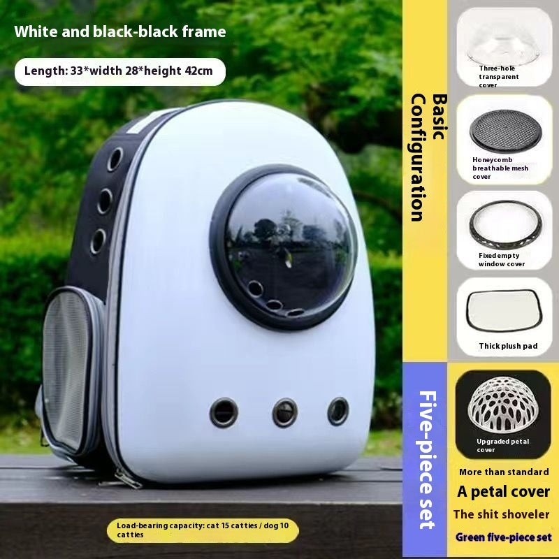 Plus-Sized Space Capsule Pet Backpack Durable Carrier