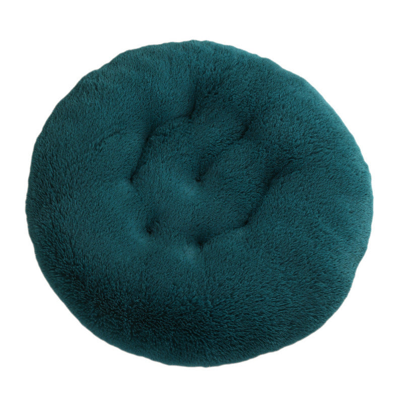 Round Plush Small Animal Bed Mat for Cozy Sleep