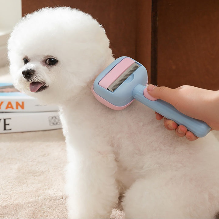 Pet Deshedding and Dematting Grooming Brush for All Breeds