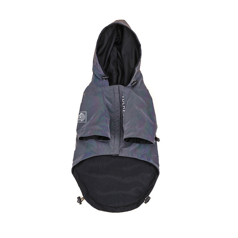 Rainproof Hooded Jacket Water-Resistant Pet Coat