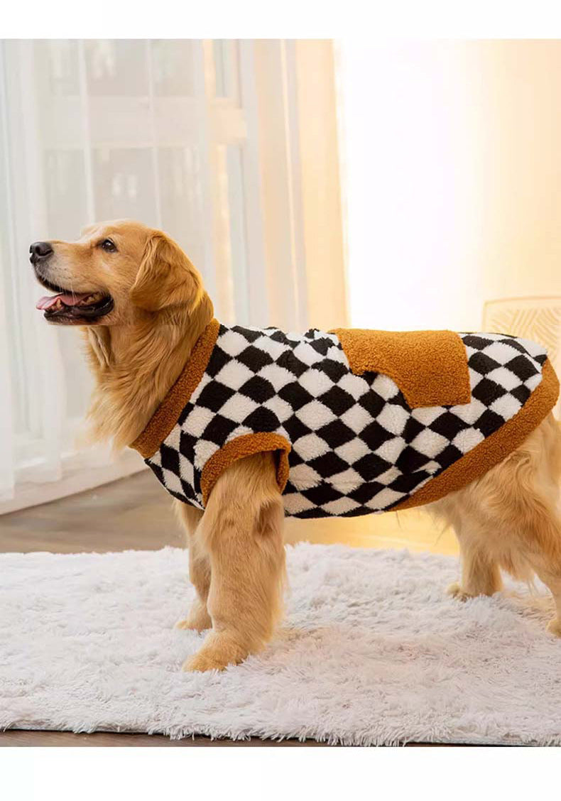 Autumn Winter Fluffy Cotton-Padded Pet Jacket
