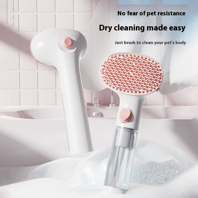 3-in-1 Pet Steam Brush for Cleaning and Hair Removal