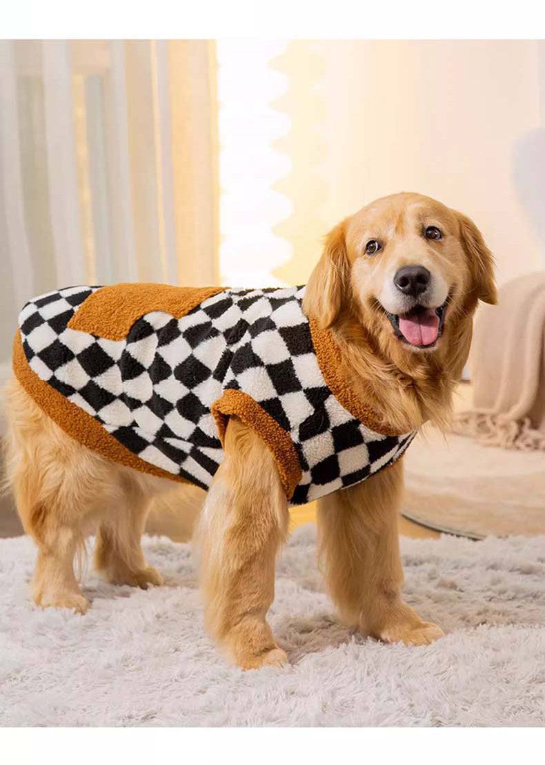Autumn Winter Fluffy Cotton-Padded Pet Jacket