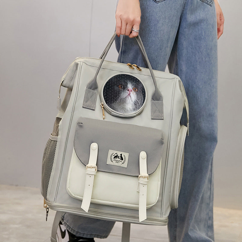 Large Capacity Breathable Portable Pet Backpack