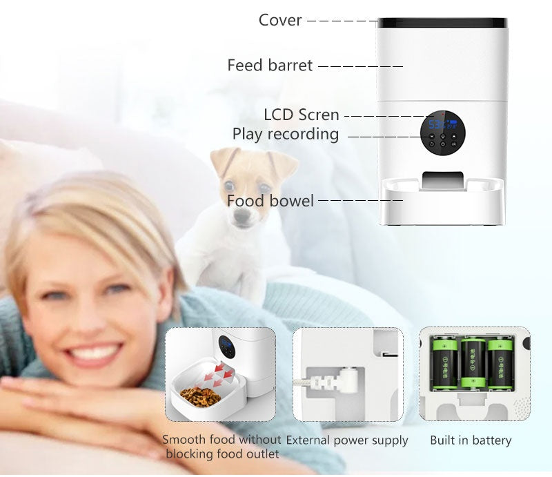Automatic WiFi Pet Feeder for Small Animals