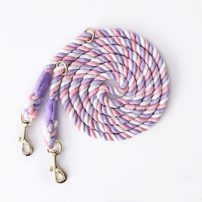 Multi Functional Dual Head Pet Leash Adjustable Durable
