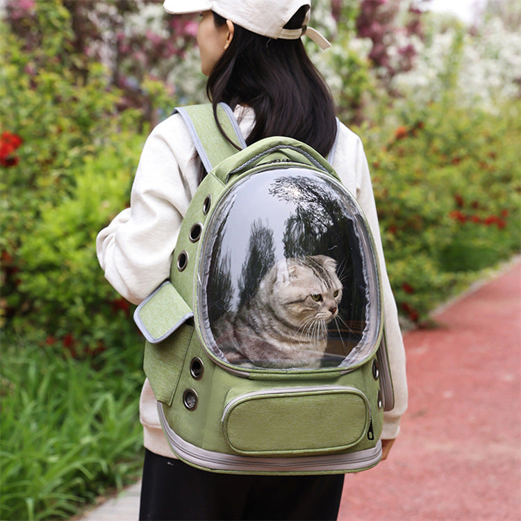 Portable Transparent Pet Backpack Space Capsule Carrier
