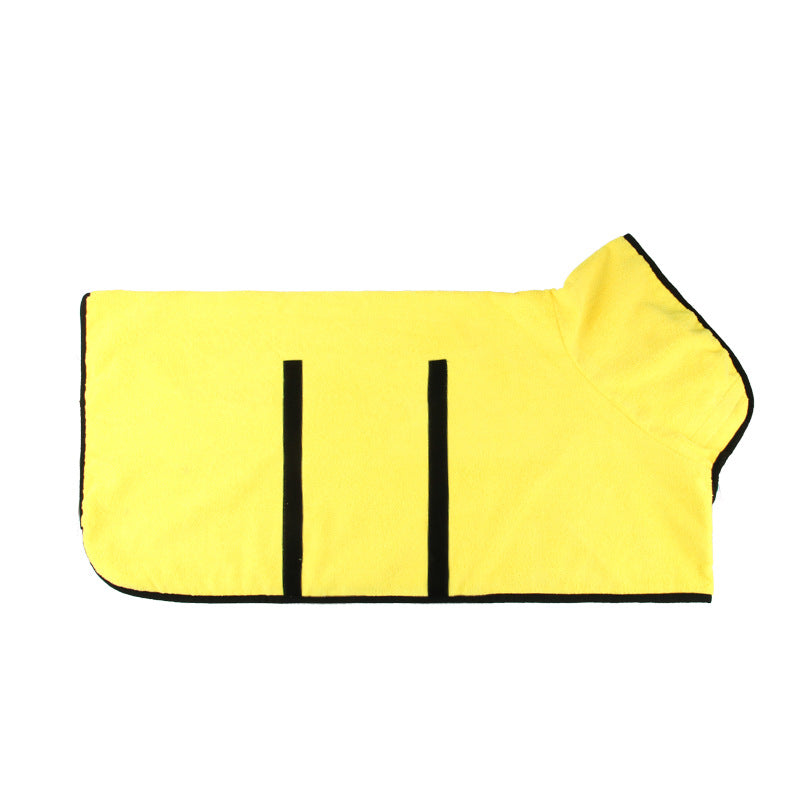 Pet Bathing Robe with Neck and Waist Fit