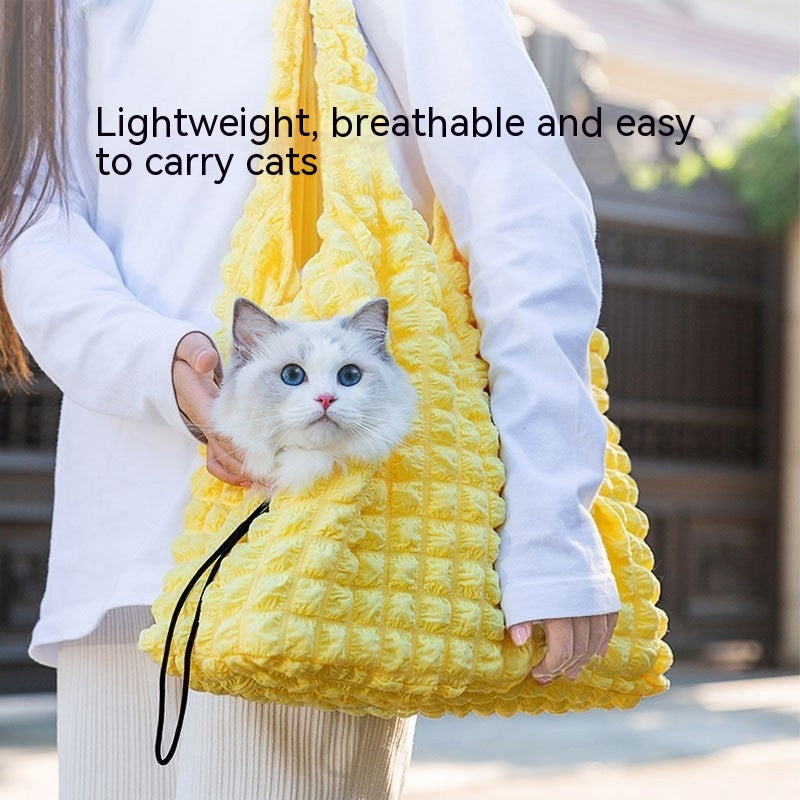 Animal-Shaped Portable Pet Backpack Off-Shoulder Carrier