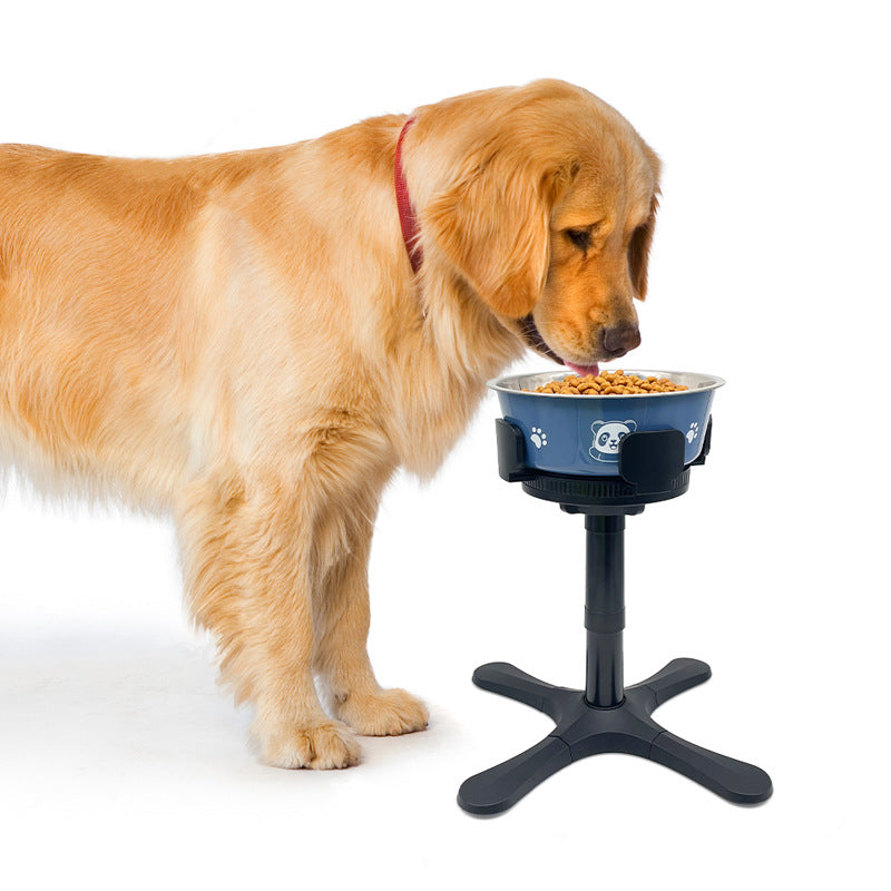 Adjustable Elevated Pet Bowl Stand with Anti-Tip Design