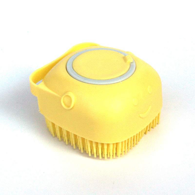 Silicone Pet Bath Massage Gloves with Shampoo Dispenser