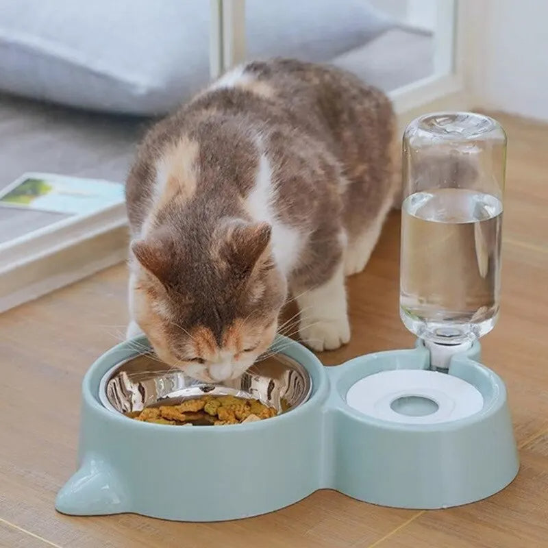 Automatic Pet Food and Water Dispenser Bowl