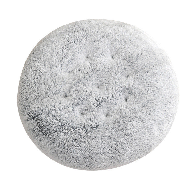 Round Plush Small Animal Bed Mat for Cozy Sleep