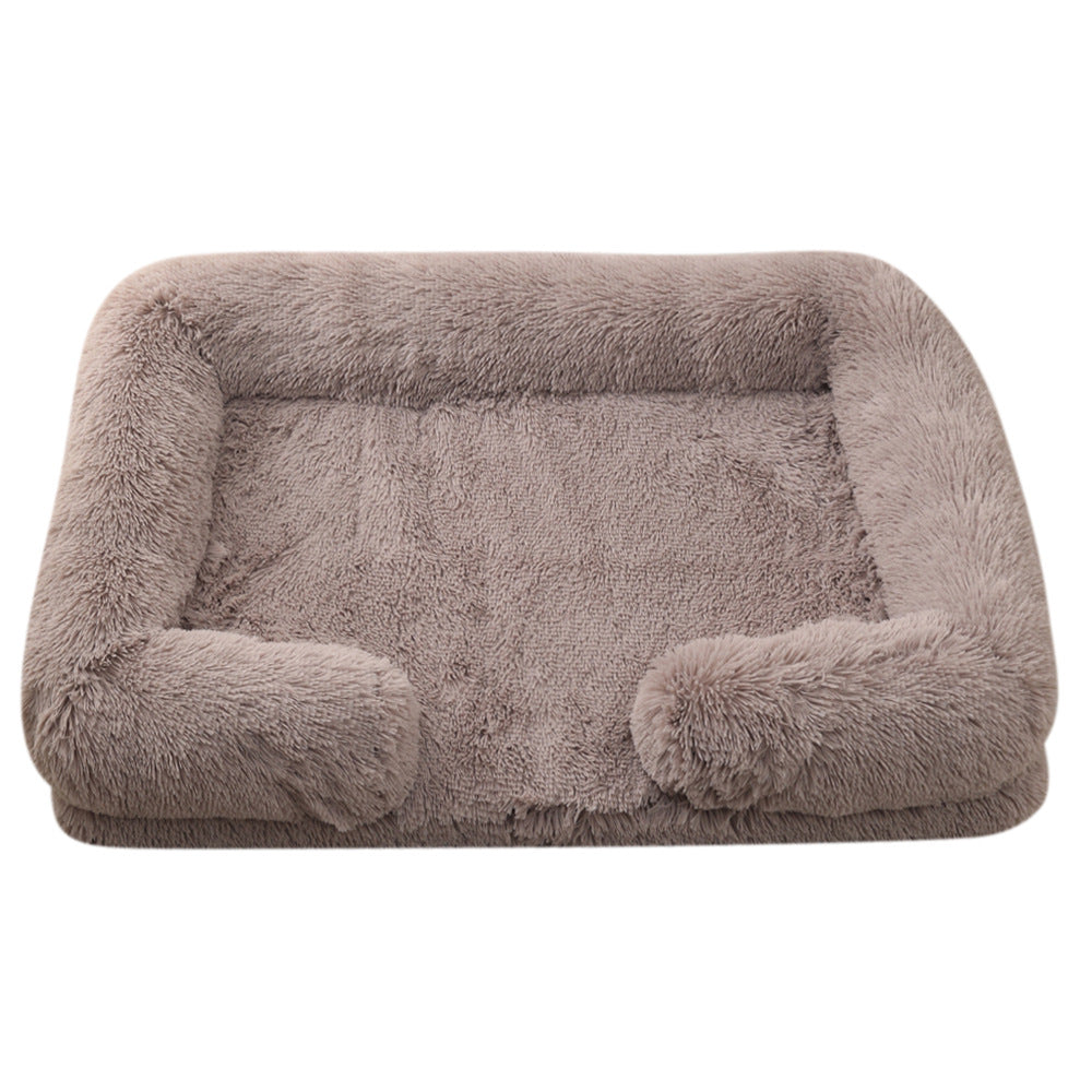 Plush Round Cozy Pet Bed for Winter