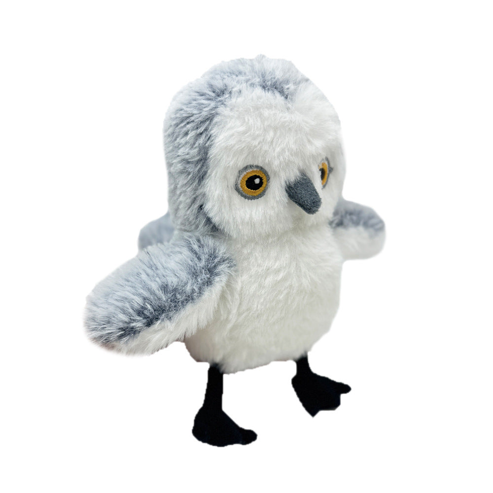 USB Rechargeable Interactive Plush Bird Toy for Pets