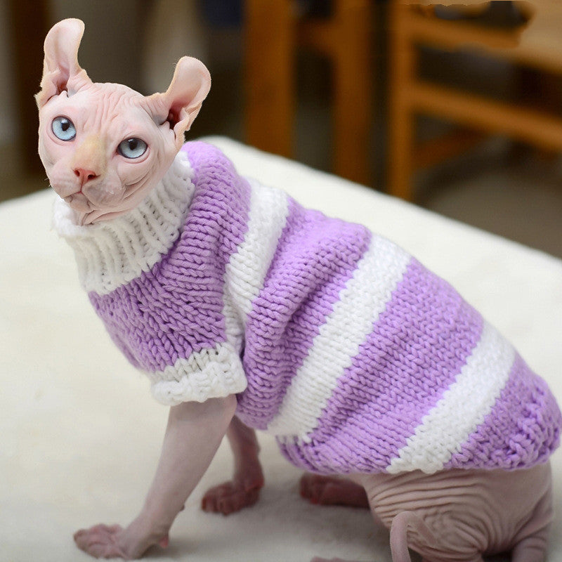 Warm Knit Sweater Cozy Pet Wear