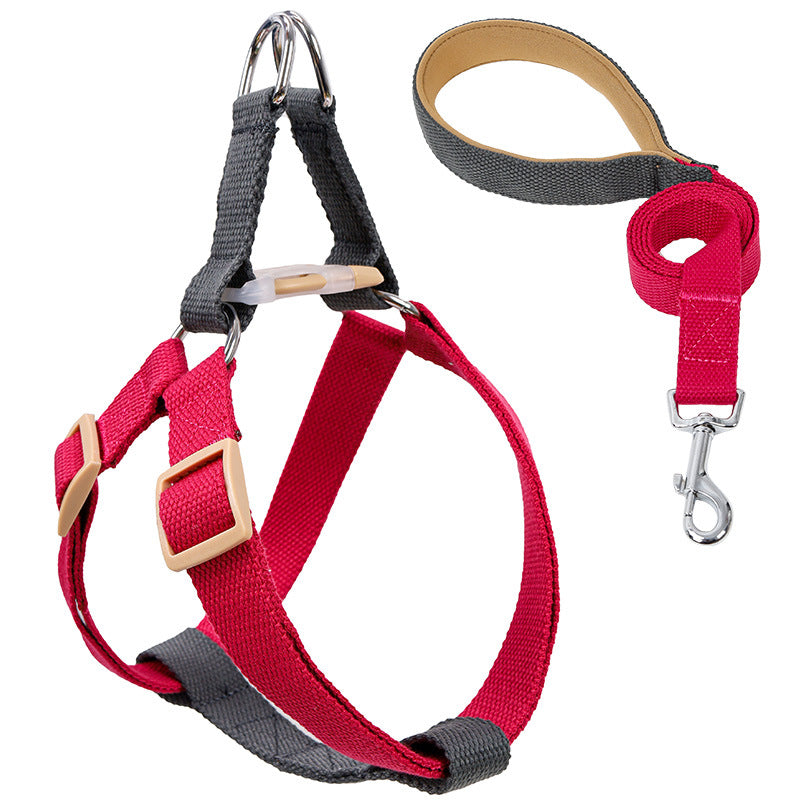 Colorful Pet Drawstring Vest Harness Leash