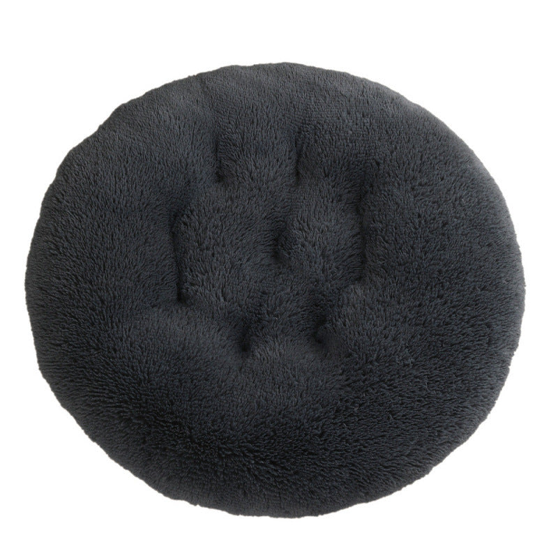 Round Plush Small Animal Bed Mat for Cozy Sleep