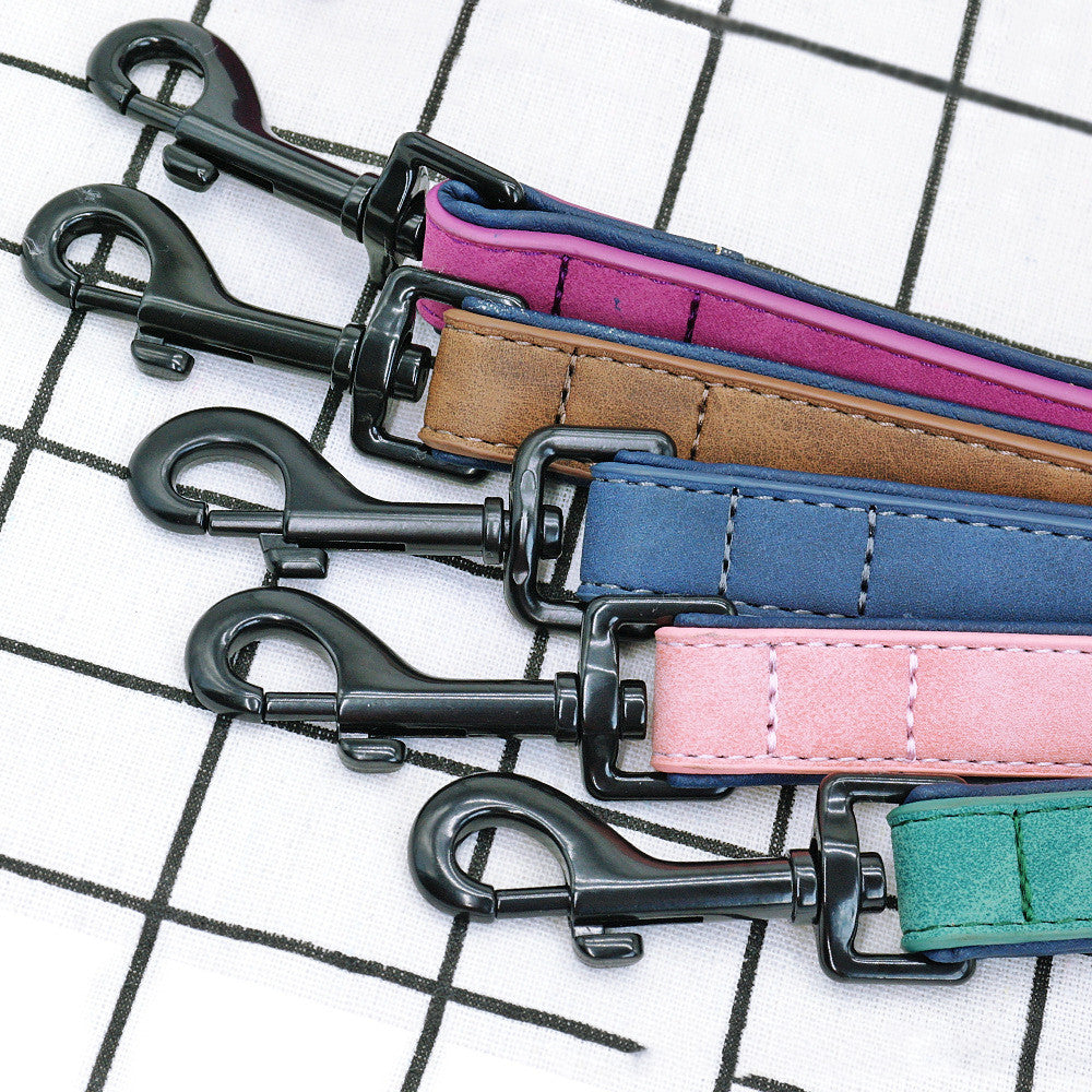Pull Resistant Leather Pet Leash Durable Premium Design