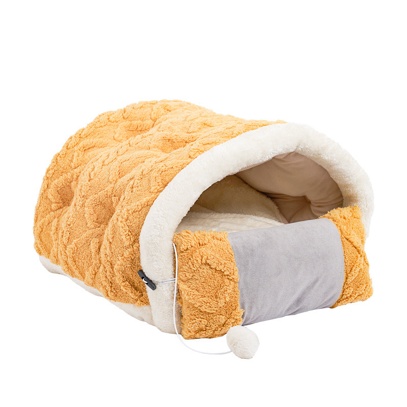 Arctic Velvet Plush Pet Nest Bed with Pillow