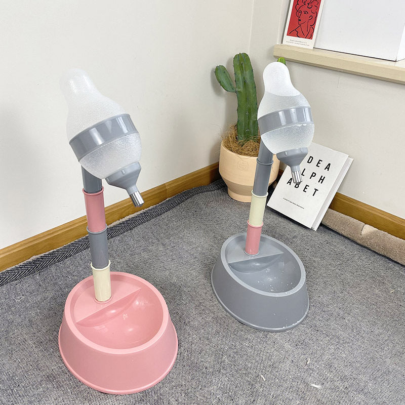 Adjustable Elevated Automatic Pet Water Dispenser and Feeder