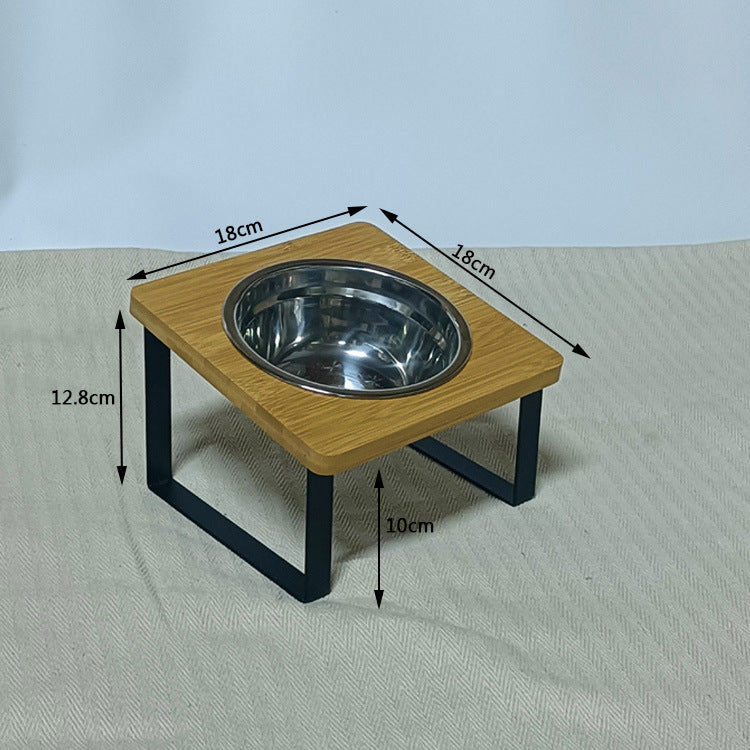 Elevated Stainless Steel Anti-Tip Large Pet Food Bowl