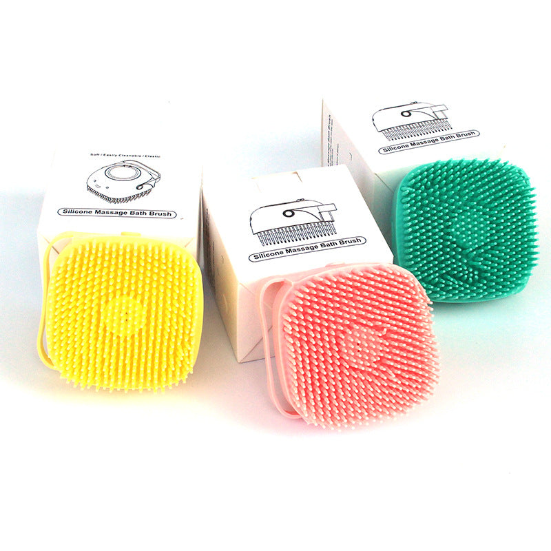 Silicone Pet Bath Massage Gloves with Shampoo Dispenser