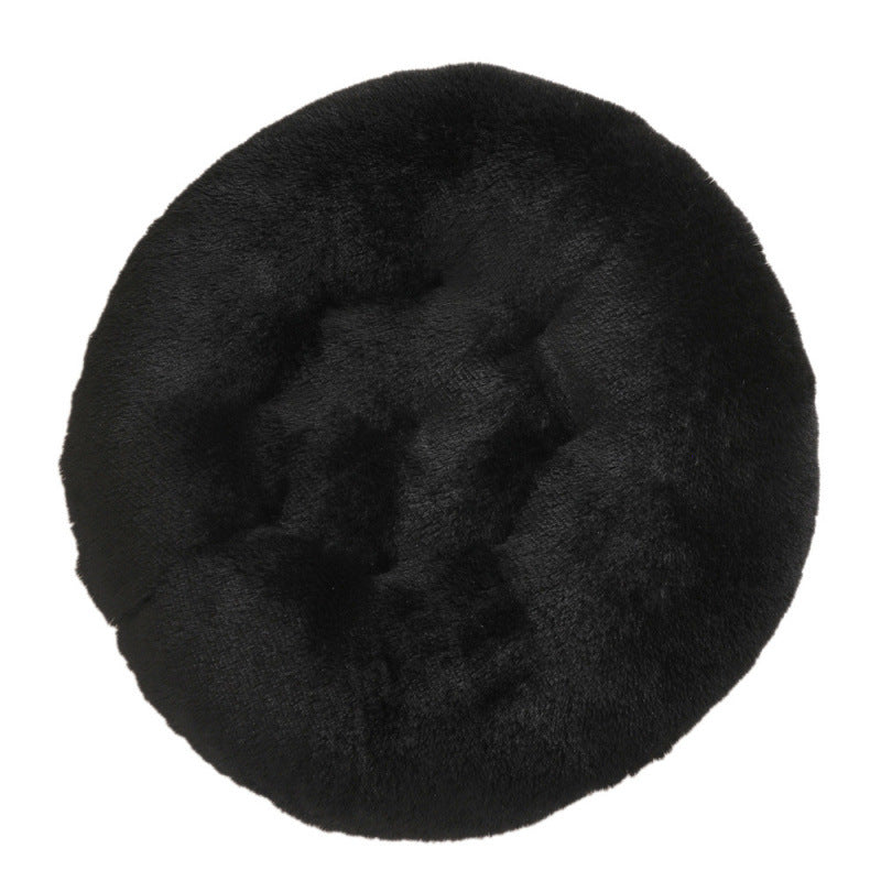 Round Plush Small Animal Bed Mat for Cozy Sleep