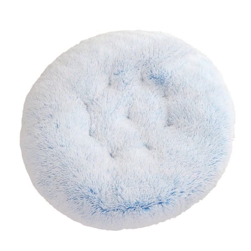 Round Plush Small Animal Bed Mat for Cozy Sleep