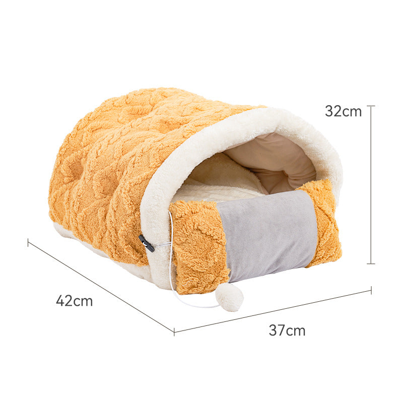 Arctic Velvet Plush Pet Nest Bed with Pillow