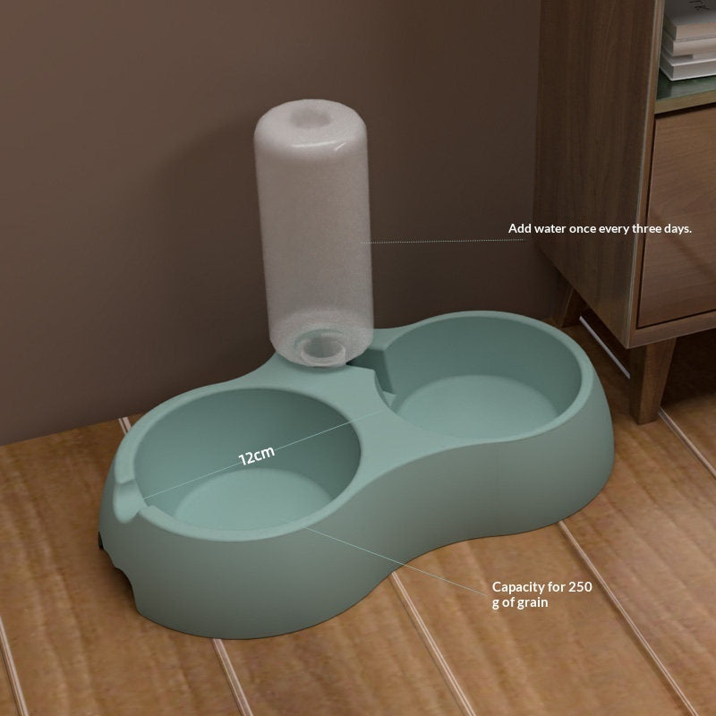 Pet Feeding and Drinking Bowl Station
