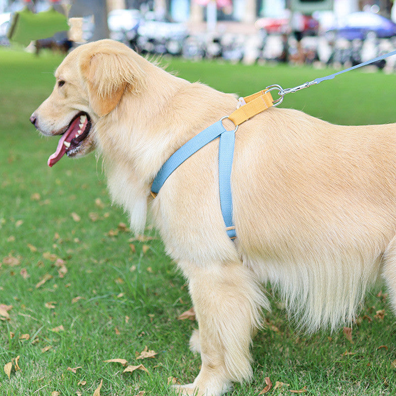 Colorful Pet Drawstring Vest Harness Leash