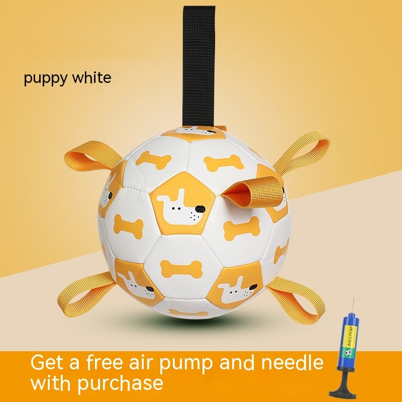Interactive Soccer-Style Chew Ball Toy for Pets